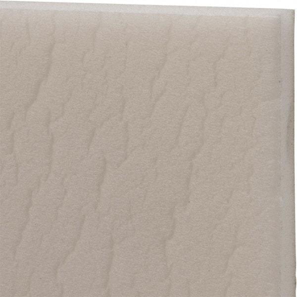 Made in USA - 54" Wide, Polyethylene Foam Rubber Foam Sheet - White, -110 to 180°F, Adhesive Backing, Cut-to-Length - Benchmark Tooling