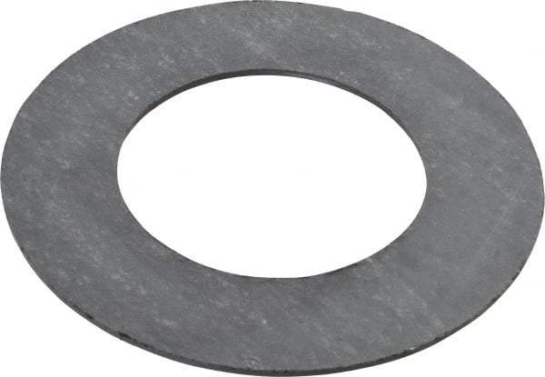 Made in USA - 1-1/2" Pipe, 1-29/32" ID x 3-3/8" OD Flange Gasket - Graphite, Silver Gray, 1/16" Thick - Benchmark Tooling