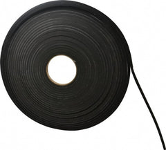 Made in USA - 50' x 1/2" x 1/4" Black Neoprene-Blend Spring Roll - Benchmark Tooling