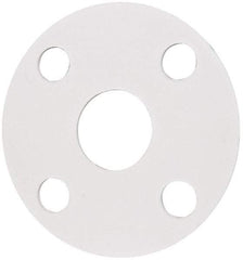 Made in USA - 1" Pipe, Flange Gasket - Gore-Tex GR, White, 1/16" Thick - Benchmark Tooling
