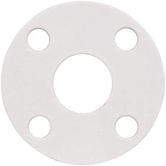 Made in USA - 1-1/4" Pipe, Flange Gasket - Gore-Tex GR, White, 1/16" Thick - Benchmark Tooling