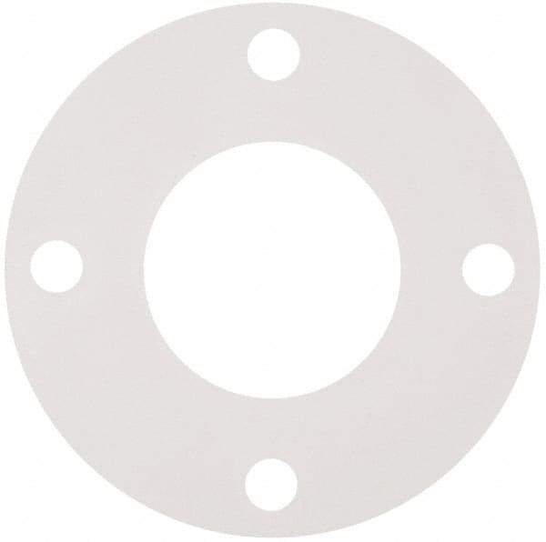 Made in USA - 3" Pipe, Flange Gasket - Gore-Tex GR, White, 1/16" Thick - Benchmark Tooling