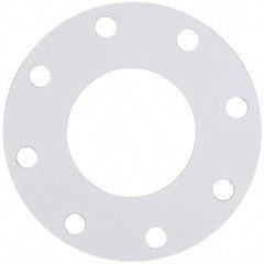 Made in USA - 4" Pipe, Flange Gasket - Gore-Tex GR, White, 1/16" Thick - Benchmark Tooling