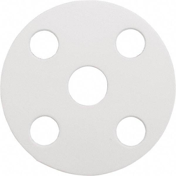 Made in USA - 1/2" Pipe, Flange Gasket - Gore-Tex GR, White, 1/16" Thick - Benchmark Tooling