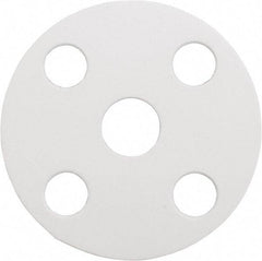 Made in USA - 1/2" Pipe, Flange Gasket - Gore-Tex GR, White, 1/16" Thick - Benchmark Tooling