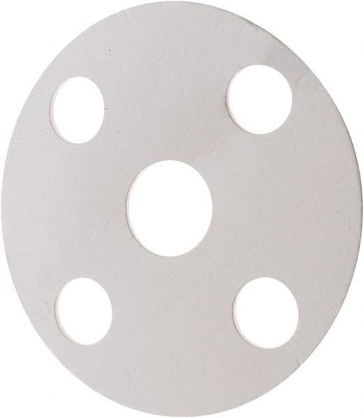Made in USA - 3/4" Pipe, Flange Gasket - Gore-Tex GR, White, 1/16" Thick - Benchmark Tooling