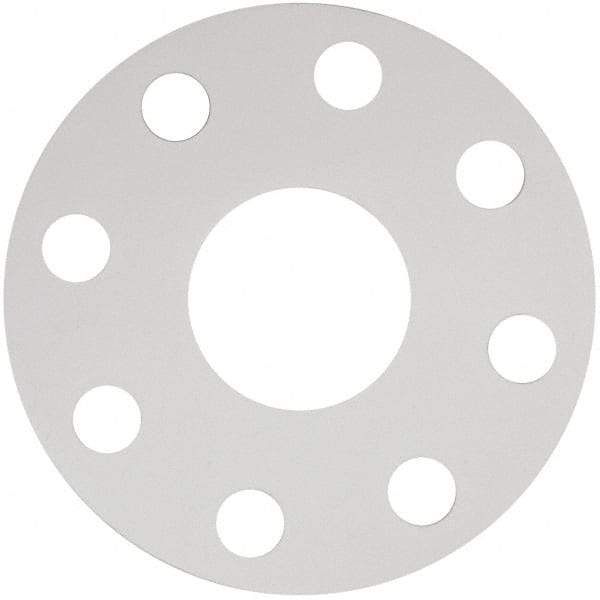 Made in USA - 2" Pipe, Flange Gasket - Gore-Tex GR, White, 1/16" Thick - Benchmark Tooling