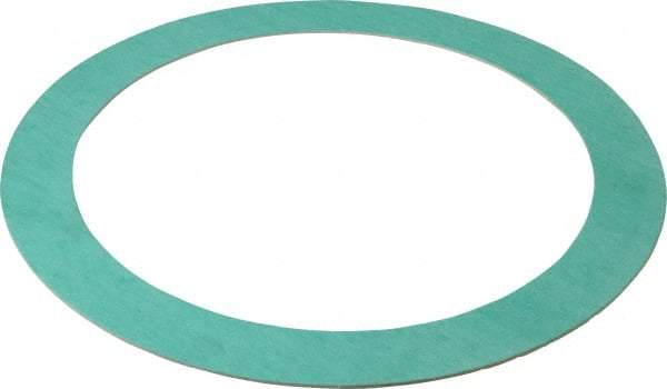 Made in USA - 8" Pipe, 8-5/8" ID x 11" OD Flange Gasket - Fiberglass/Aramid Fiber, Green/White, 1/16" Thick - Benchmark Tooling