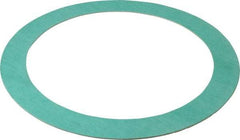 Made in USA - 8" Pipe, 8-5/8" ID x 11" OD Flange Gasket - Fiberglass/Aramid Fiber, Green/White, 1/16" Thick - Benchmark Tooling