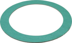Made in USA - 6" Pipe, 6-5/8" ID x 8-3/4" OD Flange Gasket - Fiberglass/Aramid Fiber, Green/White, 1/8" Thick - Benchmark Tooling