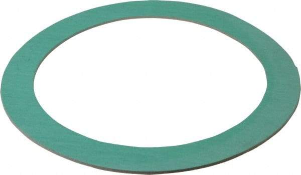 Made in USA - 8" Pipe, 8-5/8" ID x 11" OD Flange Gasket - Fiberglass/Aramid Fiber, Green/White, 1/8" Thick - Benchmark Tooling