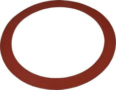 Made in USA - 10" Pipe, 10-3/4" ID x 13-3/8" OD Flange Gasket - Red Rubber, Red, 1/8" Thick - Benchmark Tooling