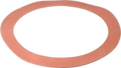 Made in USA - 12" Pipe, 12-3/4" ID x 16-1/8" OD Flange Gasket - Red Rubber, Red, 1/8" Thick - Benchmark Tooling