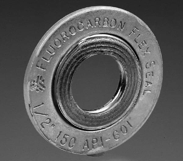 Value Collection - 12" Pipe, 13-3/8" ID x 16-1/8" OD Flange Gasket - Carbon Steel/Stainless Steel, 14-3/4" Flange Diam - Benchmark Tooling