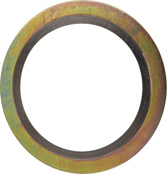 Value Collection - 6" Pipe, 7-3/16" ID x 9-7/8" OD Flange Gasket - Carbon Steel/Stainless Steel, 8-1/4" Flange Diam - Benchmark Tooling