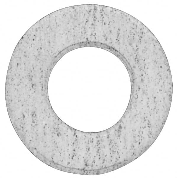 Made in USA - 1/2" Pipe, 19/32" ID x 1-7/8" OD Flange Gasket - PTFE, White, 3/32" Thick - Benchmark Tooling