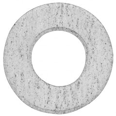 Made in USA - 2-1/2" Pipe, 2-15/32" ID x 4-7/8" OD Flange Gasket - PTFE, White, 3/32" Thick - Benchmark Tooling