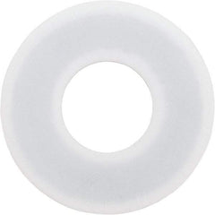 Made in USA - 1-1/4" Pipe, 1-3/8" ID x 3" OD Flange Gasket - PTFE, White, 3/32" Thick - Benchmark Tooling