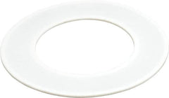 Made in USA - 4" Pipe, 4" ID x 6-7/8" OD Flange Gasket - PTFE, White, 3/32" Thick - Benchmark Tooling