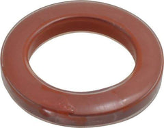 Made in USA - 7/8" ID x 1-3/8" OD Flange Gasket - PTFE, Red, 0.218" Thick - Benchmark Tooling