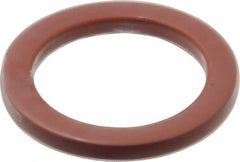 Made in USA - 1-5/8" ID x 2-3/16" OD Flange Gasket - PTFE, Red, 1/4" Thick - Benchmark Tooling