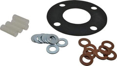 Made in USA - 3" Pipe, 3" ID x 7-1/2" OD Flange Gasket - Neoprene Rubber, 1/8" Thick - Benchmark Tooling