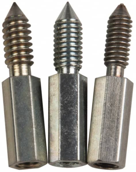 Made in USA - 3 Piece Flexible/Rigid Lantern Gland Thread Adapter Packing Tool Tip Set - 8-32, 10-24, 10-32 Thread, For 7-1/2" Flexible or 6" Rigid Shaft Packing Tools - Benchmark Tooling