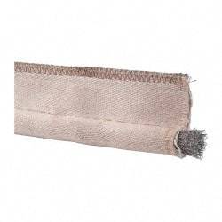 Made in USA - 3/4" Bulb Diam, 2-1/2" Overall Width, Silica Tadpole Gasketing - 25' Long, Tan - Benchmark Tooling