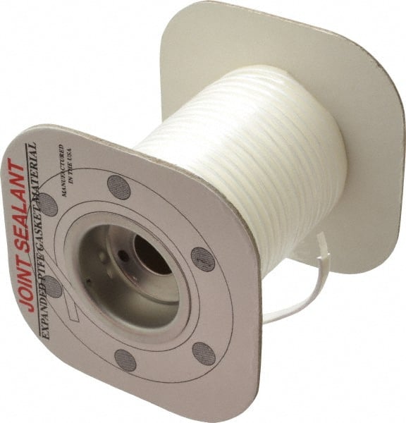 Made in USA - 75' Long x 3/16" Wide Economy PTFE Joint Sealant - Benchmark Tooling