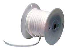 Made in USA - 20' Long x 1" Wide Economy PTFE Joint Sealant - White, 2-1/2+" Approximate Flange Form Width - Benchmark Tooling