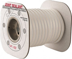 Made in USA - 50' Long x 1/4" Wide Economy PTFE Joint Sealant - Benchmark Tooling