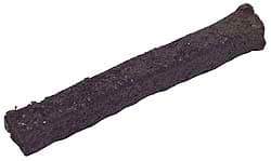 Made in USA - 5/8" x 2.3' Spool Length, Acrylic Fiber Graphite Yarn Compression Packing - 500° F Max, Dark Gray - Benchmark Tooling