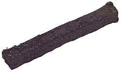 Made in USA - 1/2" x 3.8' Spool Length, Acrylic Fiber Graphite Yarn Compression Packing - 500° F Max, Dark Gray - Benchmark Tooling