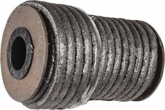 Made in USA - 1/4" x 29.4' Spool Length, Acrylic Fiber Graphite Yarn Compression Packing - 500° F Max, Dark Gray - Benchmark Tooling
