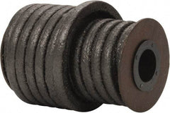 Made in USA - 5/16" x 18' Spool Length, Acrylic Fiber Graphite Yarn Compression Packing - 500° F Max, Dark Gray - Benchmark Tooling