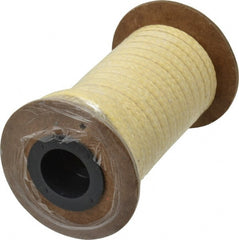 Made in USA - 1/4" x 19' Spool Length, PTFE/Aramid Composite Compression Packing - Benchmark Tooling