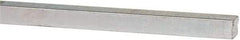 Made in USA - 12" Long x 3/16" High x 3/16" Wide, Zinc-Plated Oversized Key Stock - C1018 Steel - Benchmark Tooling