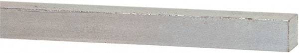 Made in USA - 12" Long x 3/8" High x 3/8" Wide, Zinc-Plated Oversized Key Stock - C1018 Steel - Benchmark Tooling