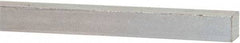 Made in USA - 12" Long x 3/8" High x 3/8" Wide, Zinc-Plated Oversized Key Stock - C1018 Steel - Benchmark Tooling