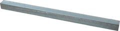 Made in USA - 12" Long x 11/16" High x 11/16" Wide, Zinc-Plated Oversized Key Stock - C1018 Steel - Benchmark Tooling