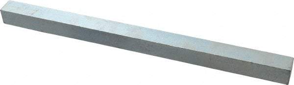 Made in USA - 12" Long x 3/4" High x 3/4" Wide, Zinc-Plated Oversized Key Stock - C1018 Steel - Benchmark Tooling