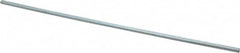 Made in USA - 12" Long, Zinc-Plated Step Key Stock for Shafts - C1018 Steel - Benchmark Tooling