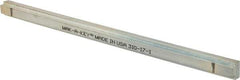 Made in USA - 12" Long, Zinc-Plated Step Key Stock for Shafts - C1018 Steel - Benchmark Tooling