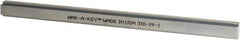 Made in USA - 12" Long, Zinc-Plated Step Key Stock for Shafts - C1018 Steel - Benchmark Tooling