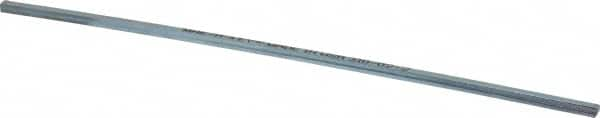 Made in USA - 12" Long, Zinc-Plated Step Key Stock for Gears - C1018 Steel - Benchmark Tooling