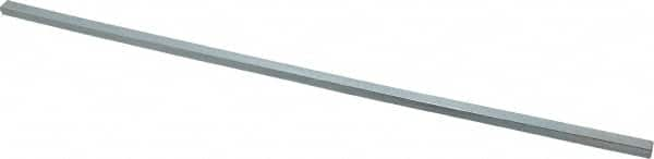 Made in USA - 12" Long, Zinc-Plated Step Key Stock for Gears - C1018 Steel - Benchmark Tooling