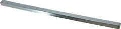 Made in USA - 12" Long, Zinc-Plated Step Key Stock for Gears - C1018 Steel - Benchmark Tooling