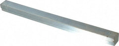 Made in USA - 12" Long, Zinc-Plated Step Key Stock for Gears - C1018 Steel - Benchmark Tooling