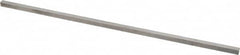 Made in USA - 12" Long x 1/4" High x 1/4" Wide, Undersized Key Stock - Type 316 Stainless Steel - Benchmark Tooling