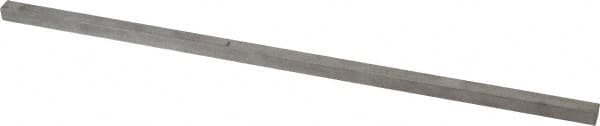 Made in USA - 12" Long x 5/16" High x 5/16" Wide, Undersized Key Stock - Type 316 Stainless Steel - Benchmark Tooling